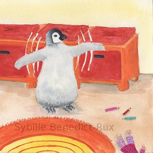 Pinguin im Kinderzimmer